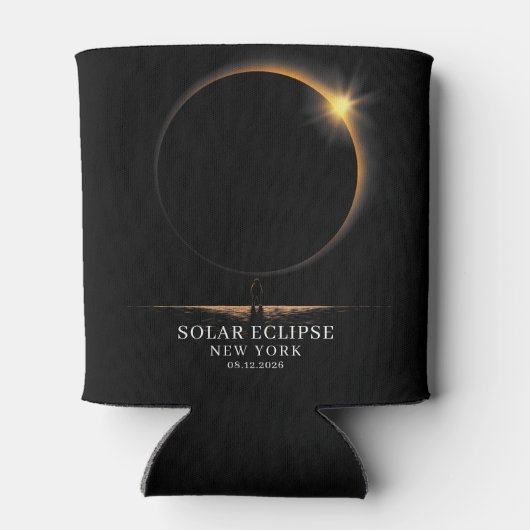 Solar Eclipse 2026 Celestial Astronomy 缶クーラー (裏面)