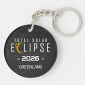 Solar Eclipse 2026 Totality キーホルダー (裏面)