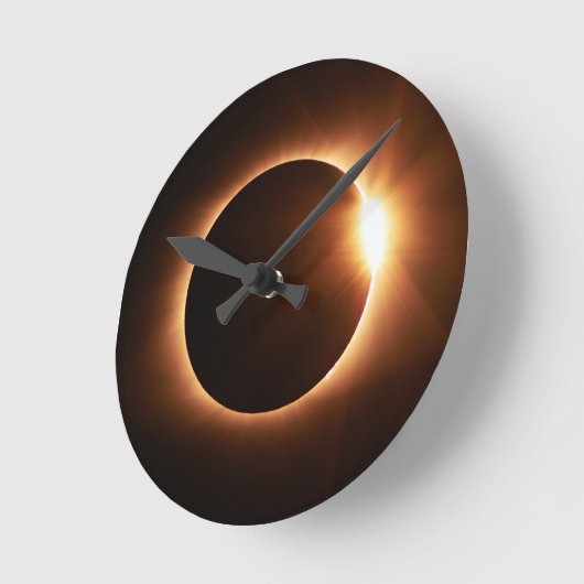 Solar Eclipse Acrylic Clock ラウンド壁時計 (傾斜)