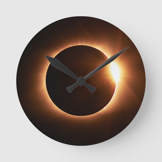 Solar Eclipse Acrylic Clock ラウンド壁時計 (正面)
