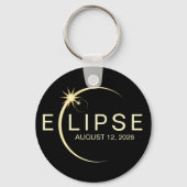 Solar Eclipse Astronomy Event 2026 キーホルダー (正面)