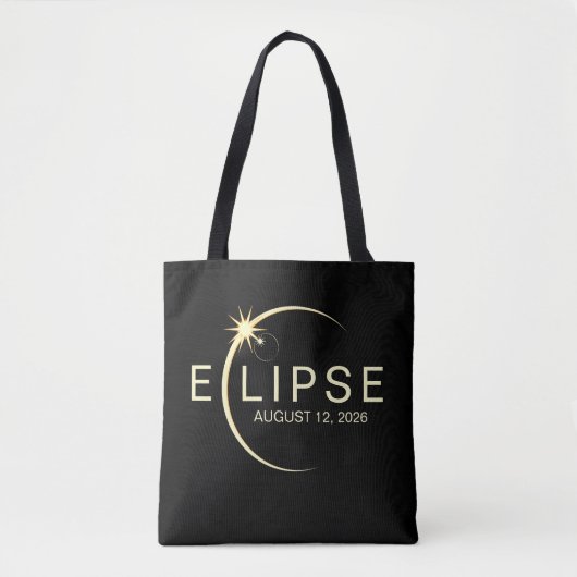 Solar Eclipse Astronomy Event 2026 トートバッグ (正面)