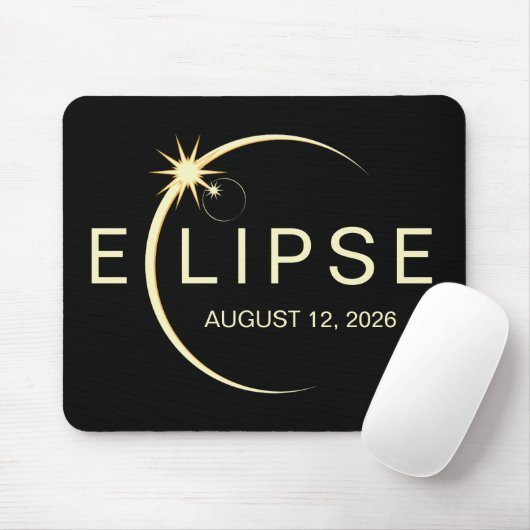 Solar Eclipse Astronomy Event 2026 マウスパッド (マウス)