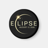 Solar Eclipse Astronomy Event 2026 マグネット (正面)