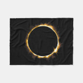 Solar Eclipse August 21 2017 Design フリースブランケット (正面(横))