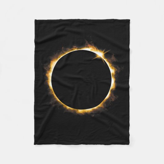 Solar Eclipse August 21 2017 Design フリースブランケット (正面)