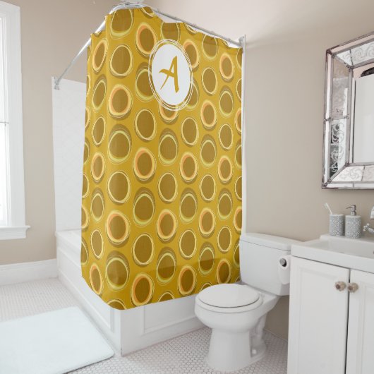 Solar Eclipse MCModern シャワーカーテン (インサイチュ)