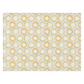 Solar Eclipse Mid-Century Modern - Black lines テーブルクロス (正面(横))