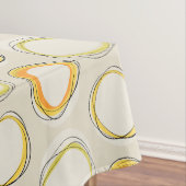 Solar Eclipse Mid-Century Modern - Black lines テーブルクロス (インサイチュ)