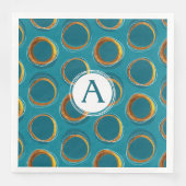 Solar Eclipse Mid-Century Modern - Blue and Gold (正面)