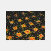 Solar Fireworks Burst Fleece Blanket フリースブランケット (正面(横))