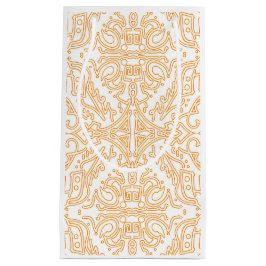 Solar Flare Gold Damask Phone / iPad case スモールペーパーバッグ