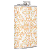 Solar Flare Gold Damask Phone / iPad case フラスク (右)