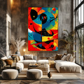 Solar Geometry II – Mid-Century Abstract Construct ポスター