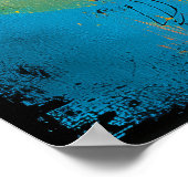 Solar Orbit – Modern Abstract Geometric Wall Art ポスター (角)