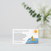 Solar Panel Cleaning & Maintenance Services 名刺 (スタンド正面)