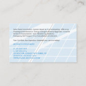 Solar Panel Cleaning & Maintenance Services 名刺 (裏面)
