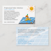 Solar Panel Cleaning & Maintenance Services 名刺 (正面/裏面)