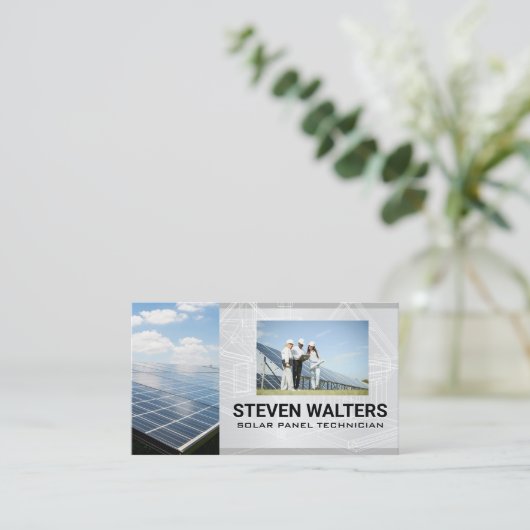 Solar Panel | Energy Technicians 名刺 (スタンド正面)