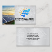 Solar Panel Logo | Energy Renewable 名刺 (正面/裏面)