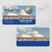 Solar Panels on Roof | Energy | Power 名刺 (正面/裏面)