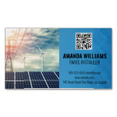 Solar Panels | Tech Logo | Energy マグネット名刺 (正面)
