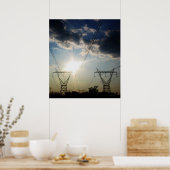 "Solar Power. Electrical Power." ポスター (キッチン)