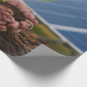 Solar Power Green Earth Gift Wrap ラッピングペーパー (角)