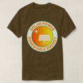 Solar Power Renewable Energy Tシャツ (デザイン正面)