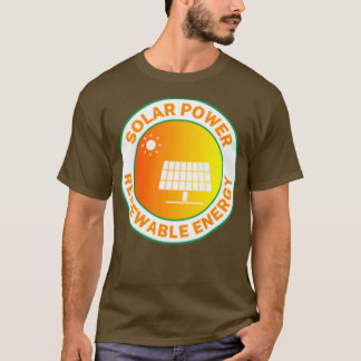 Solar Power Renewable Energy Tシャツ