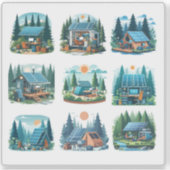 Solar-Powered Portable Office Setup in Forest – Di シール (正面)