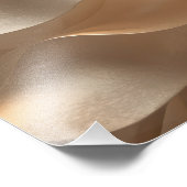 Solar Presence – Luminous Golden Sun Poster フォトプリント (角)