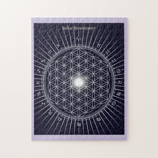 Solar Resonan Monochrome Art Jigsaw Puzzle ジグソーパズル (縦)