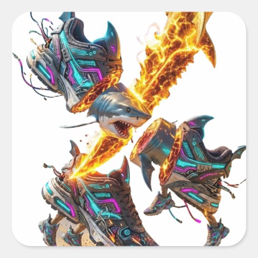 ​Solar Shark: Mediterranean Cyber Fusion （ソーラー・シャー スクエアシール (正面)