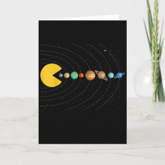 Solar System Astronomy Space Video Games Funny Gra カード