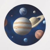 Solar System Montage ラベル (デザイン2)