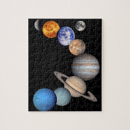 Solar System Montage JPL Planet Photos ジグソーパズル (縦)