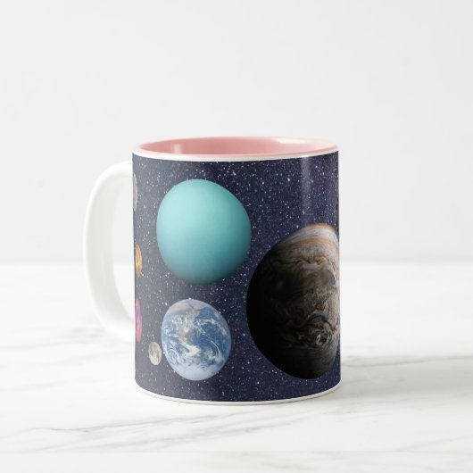 Solar system Mug ツートーンマグカップ (正面左)