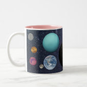 Solar system Mug ツートーンマグカップ (左)