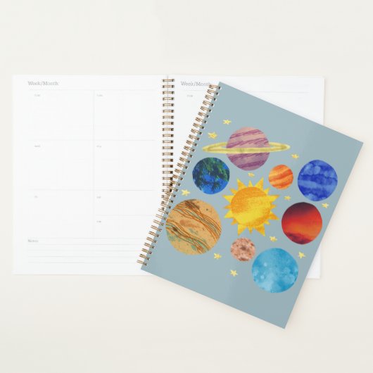 Solar System Notebook | Space Planets Educational  プランナー手帳 (ディスプレー)