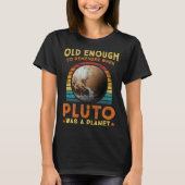 Solar System old enough Pluto Space and Planets Sc Tシャツ (正面)