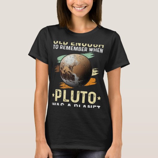 Solar System old enough Pluto Space and Planets Sc Tシャツ (正面)
