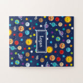 Solar System Pattern for Kids ジグソーパズル (横)