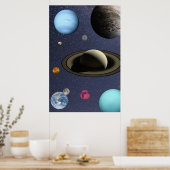 Solar system planets ポスター (キッチン)