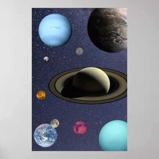 Solar system planets ポスター (正面)