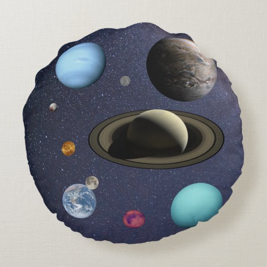 Solar system planets ラウンドクッション (裏面)