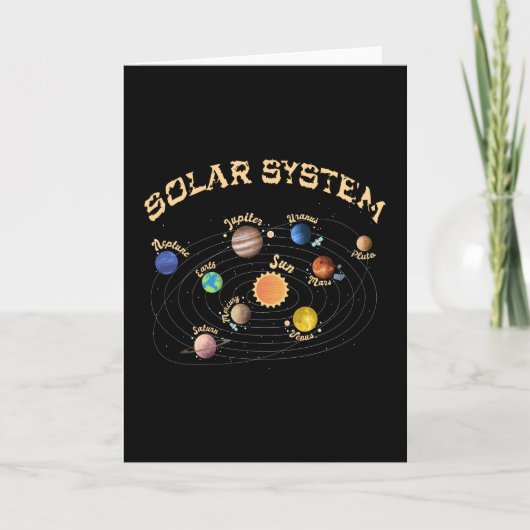 Solar System Planets Kids Knowledge Outer Space カード (正面)
