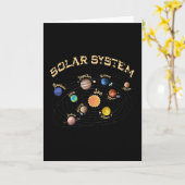 Solar System Planets Kids Knowledge Outer Space カード (黄色い花)