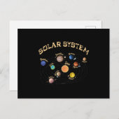 Solar System Planets Kids Knowledge Outer Space ポストカード (正面/裏面)