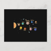 Solar System Planets Kids Knowledge Outer Space ポストカード (正面)